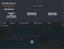 Tablet Screenshot of diveaqua.com
